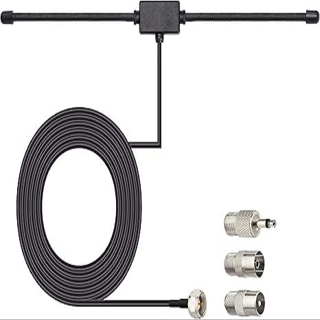FM Dipole Antenna for Indoor Stereo Receiver, Home Theater System
