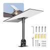 VEVOR Starlink Gen 3 Roof Mount, 30-150 Adjustable Angle Mounting Roof Pole Adapter, Heavy-Duty Steel Starlink Standard Gen 3 Pipe Kit, Compatible with Gen3 and V3, Easy to Assembly, Black view 1