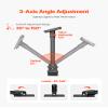 VEVOR Starlink Gen 3 Roof Mount, 30-150 Adjustable Angle Mounting Roof Pole Adapter, Heavy-Duty Steel Starlink Standard Gen 3 Pipe Kit, Compatible with Gen3 and V3, Easy to Assembly, Black view 3