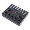 Abaodam External Sound Card Lighting Effects Professional DJ Mixer for Live Streaming and Recording Compatible Mobile and Computer view 1