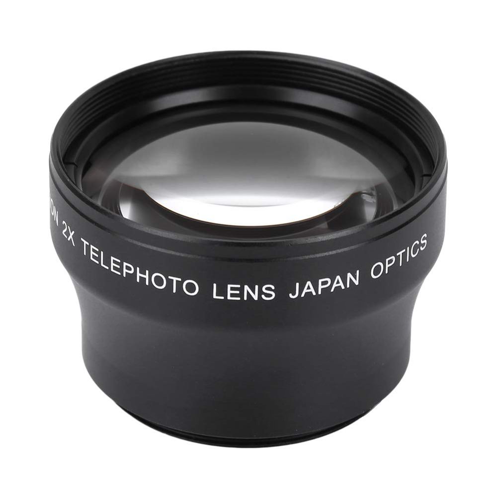 Yunir 2X Telephoto Lens High Definition Optical Lens HD Camera Lens for 37mm Mount Camera with Aluminum Alloy Scratch Proof Design