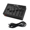 Compactly Metal Sound Premplifier with Phono Plugs and Adjustable Volumes Balances Control Phono Plugs Input and Output view 2