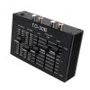 Compactly Metal Sound Premplifier with Phono Plugs and Adjustable Volumes Balances Control Phono Plugs Input and Output view 4