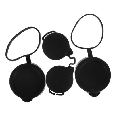 QUMIIRITY 3Pcs Rubber Objective Lens Covers for Binoculars Telescopes Protection Easy Installation Fit for Enhanced Clarity Durability
