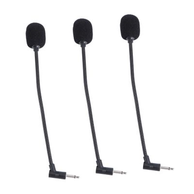 SHOWERORO 3pcs Straight Cutting Microphone for Computer Phones Small Portable Made of Plastic Sponge Metal Safe for Speaker Mobile Phone Tablet