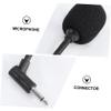 SHOWERORO 3pcs Straight Cutting Microphone for Computer Phones Small Portable Made of Plastic Sponge Metal Safe for Speaker Mobile Phone Tablet view 2