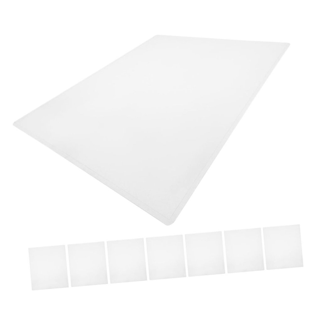 SHINEOFI 8PCS Clear Hard Plastic Page Protectors Poster Sleeves for Photos Documents Certificates Office School Use Reinforced Edges for Durability