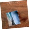 SHINEOFI 8PCS Clear Hard Plastic Page Protectors Poster Sleeves for Photos Documents Certificates Office School Use Reinforced Edges for Durability view 3