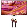 Samsung QN55QN90FAFXZA 55 Inch Neo QLED 4K QN90F Vision AI Smart TV with a WireLogic Ruby 8ft Ultra High Speed 4K-8K-10K HDMI Cable (2025) view 1
