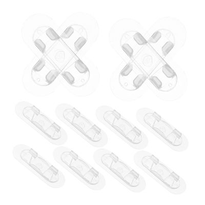 Cabilock 30pcs Self Adhesive Cable Organizer Clips Clear Wire Holders for Home Office Wall Cord Management for USB Charging Appliance Wires