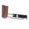 Bewinner Ergonomic Camera Grip for X M5 - Aluminum Alloy and Wood, Unobstructed Access Design, ARCA Compatible with (SILVER) view 1