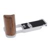 Bewinner Ergonomic Camera Grip for X M5 - Aluminum Alloy and Wood, Unobstructed Access Design, ARCA Compatible with (SILVER) view 2