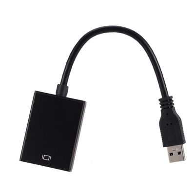 COHEALI USB to Adapter Converter Video Output for PC and Laptop Black Supports Multi to Displays Easy for Projectors and Monitors