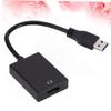 COHEALI USB to Adapter Converter Video Output for PC and Laptop Black Supports Multi to Displays Easy for Projectors and Monitors view 2