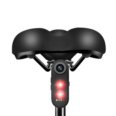 Zunate Bike Camera with Tail Light, 1080P HD Sports Action Camera, APP Control Outdoor Cycling Rear View Cameras with Mount, IPX6, 140 Wide Angle, 5000mAh Rechargeable