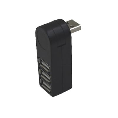 FUNNETOYU Compact Portable USB Splitter Hub with Ports Low Power Consumption Compatible with Windows and for Simultaneous Device Connection Black