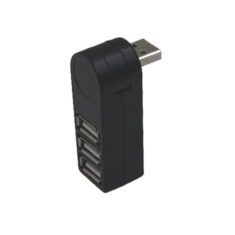 FUNNETOYU Compact Portable USB Splitter Hub with Ports Low Power Consumption Compatible with Windows and for Simultaneous Device Connection Black