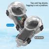 Pomya 360 Dive Housing Case for X5, 60m Water Proof Underwater Dive Case, Panoramic Camera Housing with Bracket, Anti Fog Sheet & Storage Bag view 2