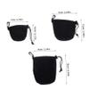 OKUMEYR 3Pcs Neoprene Camera Lens Bag Drawstring Pouch for Cameras Moisture Scratch Protection Versatile Storage for Lens Accessories view 2