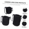 OKUMEYR 3Pcs Neoprene Camera Lens Bag Drawstring Pouch for Cameras Moisture Scratch Protection Versatile Storage for Lens Accessories view 4