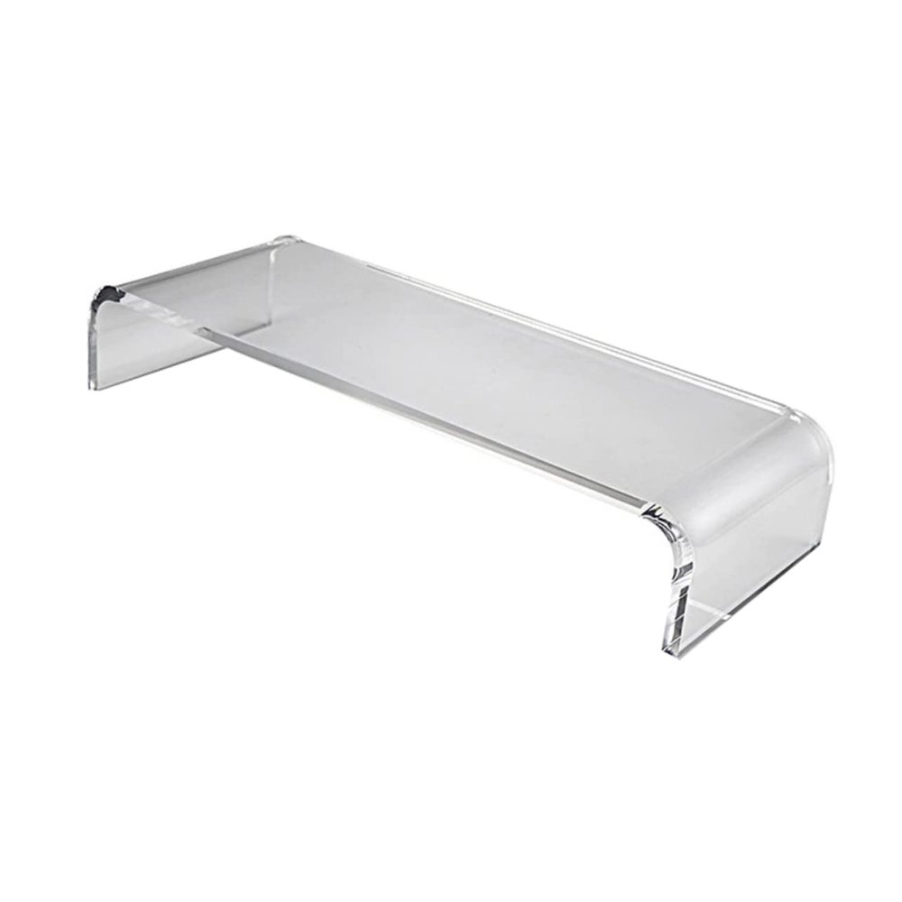 HONMEET Transparent Monitor Riser Stand for Desk Computer Stand for Office Home Use Elevates Screens for Comfortable Viewing Durable Stylish Design