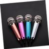 ERINGOGO 2Pcs Mini Song Microphone Portable Recording Mic for Smartphones Easy Plug and Play Compatible with Audio Jack for Karaoke and Voice Recording Rose Gold view 2