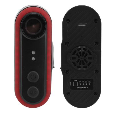 Zunate Bike Camera with Tail Light, 1080P HD Sports Action Camera, Outdoor Cycling Rear View Cameras with Mount, IPX6 Water Proof, 150 Wide Angle Dash Cam (64GB)