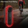 Zunate Bike Camera with Tail Light, 1080P HD Sports Action Camera, Outdoor Cycling Rear View Cameras with Mount, IPX6 Water Proof, 150 Wide Angle Dash Cam (64GB) view 4