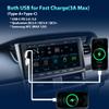Alondy Double Din Car Stereo Compatible with [Wireless] Apple CarPlay Android Auto 7" Touchscreen Bluetooth AM/FM Radio USB (Fast Charge 3A) Backup Camera view 4