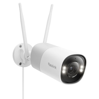 REOLINK 4K Security Camera Outdoor, Wi-Fi 6, 5X Optical Zoom, 8MP Color Night Vision, Human/Vehicle/Animal Detection, Perimeter Protection, IP67 Waterproof, Two-Way Audio, Remote Viewing, RP-WCB8MZ