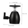 SHINEOFI Universal Camera Tripod Head Mount Adapter 2pcs Oval Ball Head 1/4 Inch Screw for DSLR and Lighting Equipment Compatible Tripods and Selfie Sticks view 2