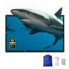 4K HD Movie Projection Screen, Portable Outdoor Foldable Screen, Anti-Crease for Indoor Home Theater Film Night Party Camping(300"(4:3)) view 1