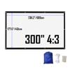 4K HD Movie Projection Screen, Portable Outdoor Foldable Screen, Anti-Crease for Indoor Home Theater Film Night Party Camping(300"(4:3)) view 2