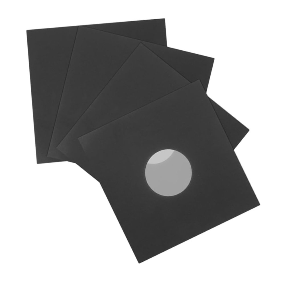 JECOMPRIS 4Pcs Vinyl Record Sleeves Protective Covers for Albums Vinyl Record Jackets for Optimal Protection Against Dust Stains and Damage