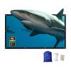 4K HD Movie Projection Screen, Portable Outdoor Foldable Screen, Anti-Crease for Indoor Home Theater Film Night Party Camping(180"(16:9)) view 1