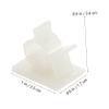 POPETPOP 100Pcs Adjustable Self-Adhesive Cable Clips for Wire Management White Cord Organizers for Home Office Desk Easy Installation Cable Holders view 2