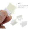 POPETPOP 100Pcs Adjustable Self-Adhesive Cable Clips for Wire Management White Cord Organizers for Home Office Desk Easy Installation Cable Holders view 3