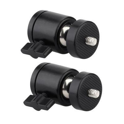 GALPADA 2Pcs Hot Shoe Mount Tripod Ball Head Rotatable Camera Mount for Ring Lights LED Video Lights and Accessories Professional Ball Head for Versatile Photography