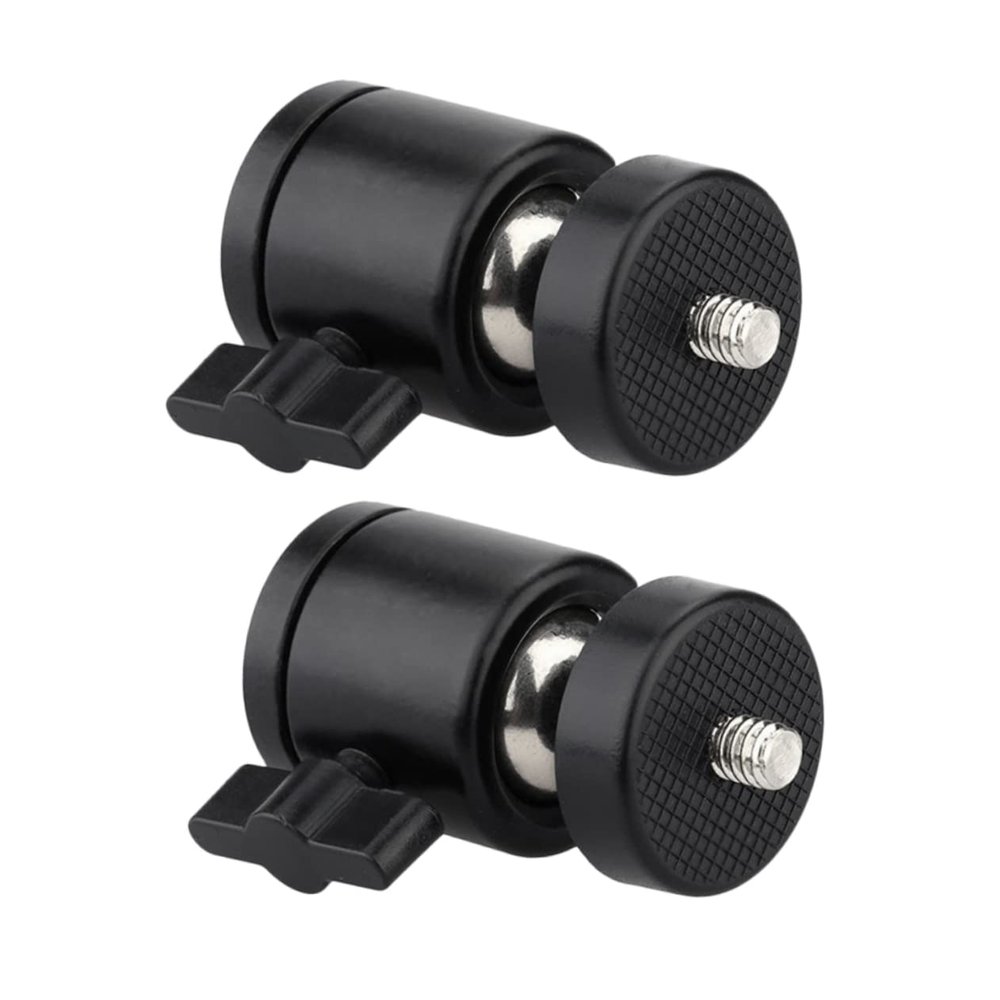 GALPADA 2Pcs Hot Shoe Mount Tripod Ball Head Rotatable Camera Mount for Ring Lights LED Video Lights and Accessories Professional Ball Head for Versatile Photography
