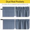 NICETOWN 100% Blackout French Door Curtain, Privacy Window Cover view 3
