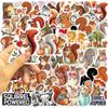 50 PCS Cute Red Squirrel Wall Decal Nursery Animal Wall Sticker Removable Peel and Stick Wall Art Decor for Kid Baby Classroom Preschool Living Room Playroom Bedroom School (Squirrel) view 3