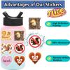 50 PCS Cute Red Squirrel Wall Decal Nursery Animal Wall Sticker Removable Peel and Stick Wall Art Decor for Kid Baby Classroom Preschool Living Room Playroom Bedroom School (Squirrel) view 4