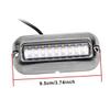 Happyyami 50W Stainless Steel LED Underwater Bridge Lamp Ship Light for Pontoon and Fishing Boats Efficient Blue Light Easy Flush Mount Installation view 2
