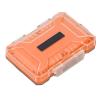 Dpofirs Memory Card Case with ShockResistant Interior - ABS & TPE Organizer for Outdoor Storage (Orange) view 1
