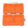 Dpofirs Memory Card Case with ShockResistant Interior - ABS & TPE Organizer for Outdoor Storage (Orange) view 3