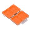Dpofirs Memory Card Case with ShockResistant Interior - ABS & TPE Organizer for Outdoor Storage (Orange) view 4