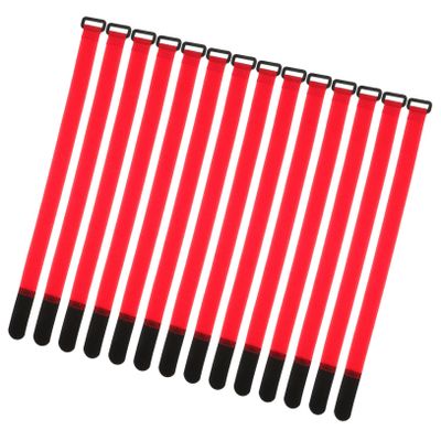 BESPORTBLE Football Net Self-Adhesive Straps Adjustable Nylon Hook and Loop Fasteners 50pcs Multi-Color Bungee Cord Ties for Sports Gear and Cable Management