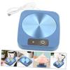 OHPHCALL Mug Warmer Heating Plate for Desk Electric Coffee Cup Warmer Auto Shut Off Compatible Milk Cups and Teas for Home and Office Use Convenient Heating Coaster view 2