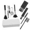 Unomor 17-Piece Portable Electronics Cleaning Kit Storage Box Multi-Functional Headphone Earphone Brush and Cleaning Cloth for Headsets Laptops and Keyboards view 1