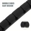 DIYEAH 2Pcs Desk Cord Organizer Adhesive Cable Clips with Slots for Data and Headphone Cables Self Adhesive Cable Management for view 3